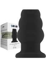 Hollow Tunnel Butt Plug 4 inch schwarz - SONO No.50
