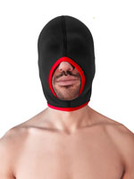 Blind Neoprene Face Fucker Hood - Black/Red