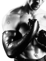 Rubber Glove long black