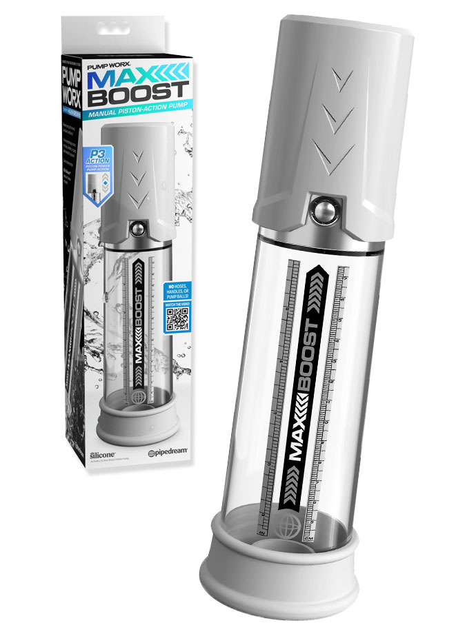 Pump Worx - Max Boost Manual Piston-Action Pump
