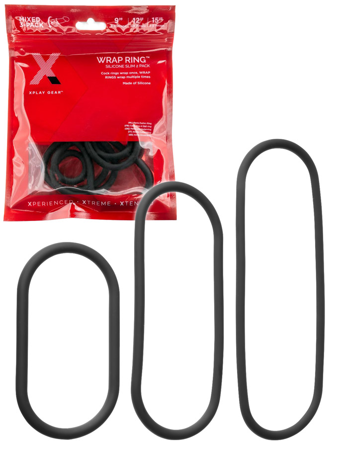 Xplay Gear - Wrap Cockring 3-Pack - Slim