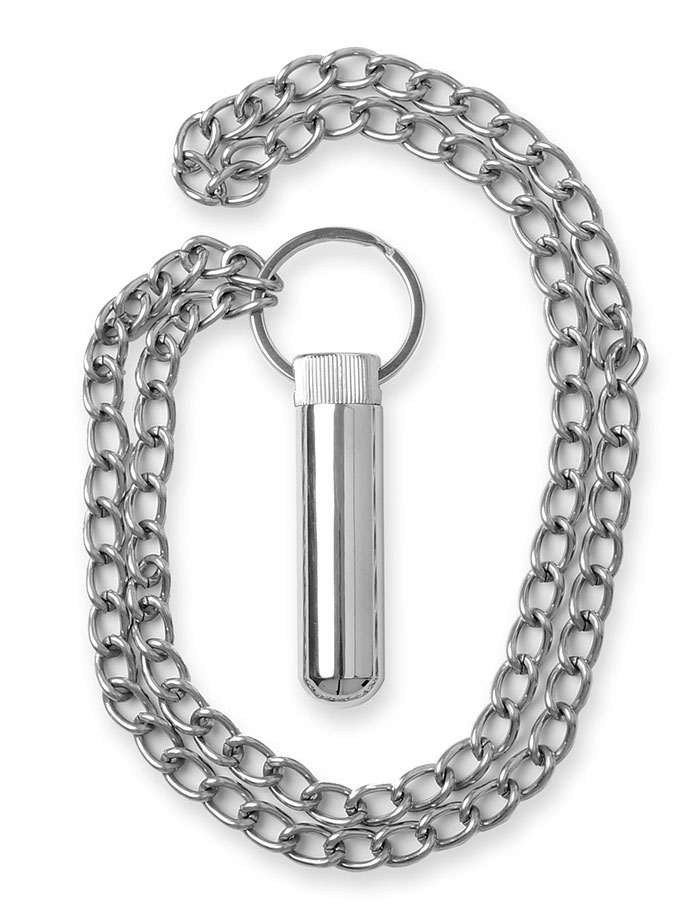 Poppers Amulet - Stainless Steel Inhaler mit Kette