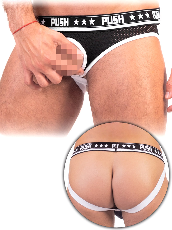 - Push - Premium Mesh Cockfoster - black/white