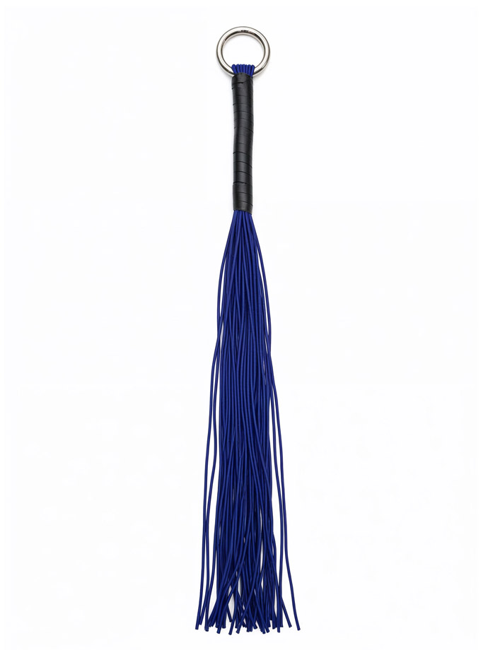 Gummipeitsche mit 24 Str�ngen - Blau