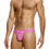 Striped Crochet Thong - Pink