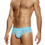 Striped Crochet Classic Brief - Hellblau
