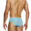 Striped Crochet Classic Brief - Hellblau
