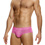 Striped Crochet Classic Brief - Pink