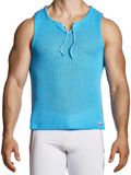 Micro Knit Sleeveless - Blau