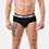 Backless Brief Bottom - Schwarz/Weiss
