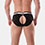 Backless Brief Bottom - Schwarz/Weiss