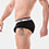 Backless Brief Bottom - Schwarz/Weiss