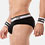 Brief Top - Schwarz/Weiss