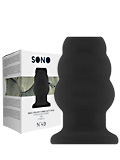 Hollow Tunnel Butt Plug 3 inch black - SONO No.49