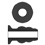 Hollow Tunnel Butt Plug 3 inch black - SONO No.49