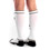 Gas Mask Party Socks with Pockets - White/black