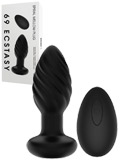 69 Ecstasy Spiral Mellow Plug Black