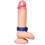 Hard Power Leather Penis Ring adjustable - blue