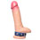 Hard Power Leather Penis Ring adjustable - blue