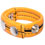 Hard Power Leder Penisring verstellbar - gelb