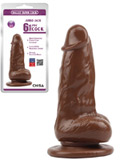 Jumbo Jack 6 inch Dildo Brown