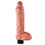 King Cock - 10 inch Vibrating Cock with Balls Flesh