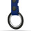 Black Metal Necklace with Cockrings - Blue Leather