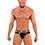Brief - Premium Cotton Black / Yellow